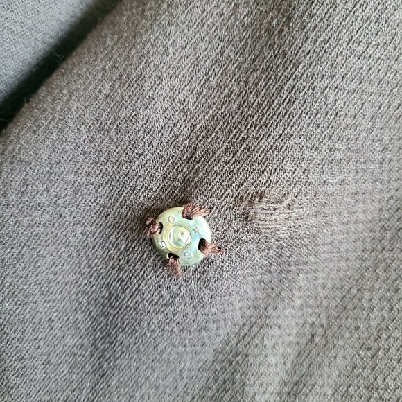 Vintage 1960s brown pure virgin wool coat with beige mink collar and trim. - Picture 9 of 14